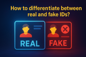 How to differentiate between real and fake IDs?