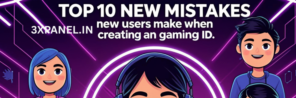 Top 10 mistakes new users make when getting an online gaming ID! Online Gaming ID Mistakes